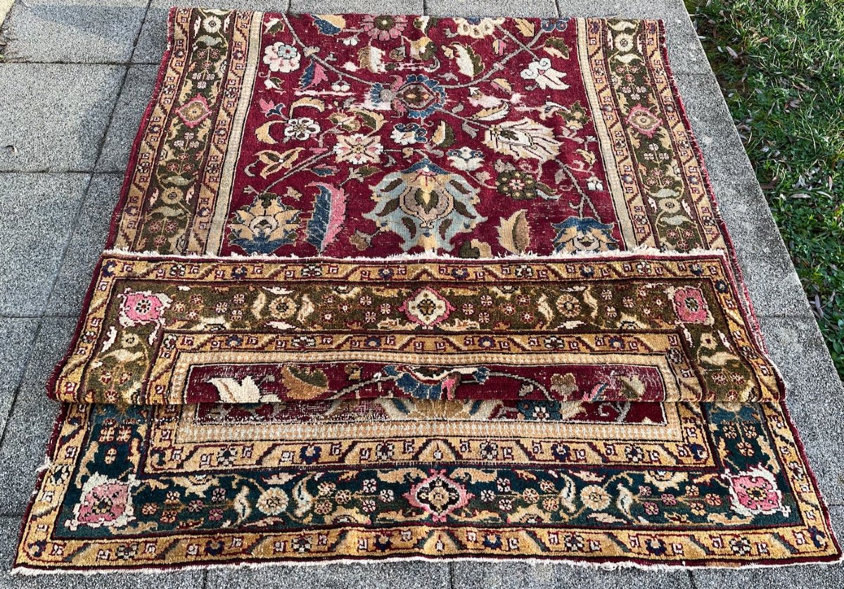 Indo-persian Carpet Agra 19th, Fragment-photo-6