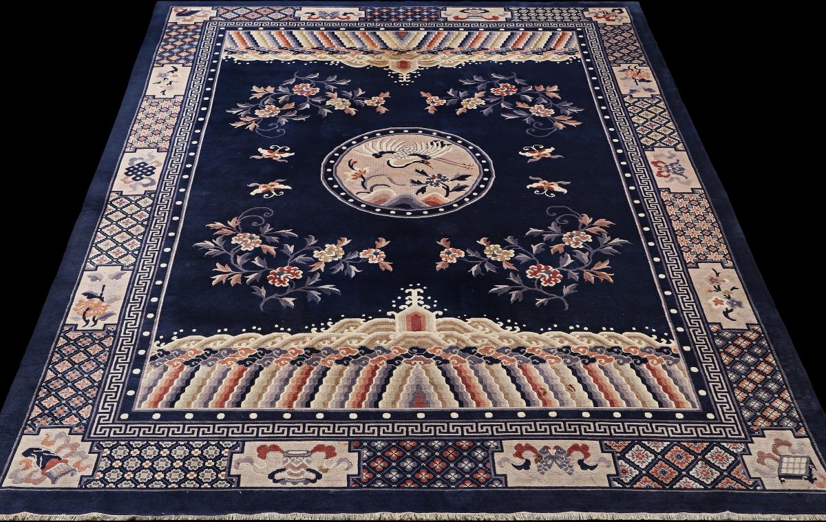 Chinese Carpet, Beijing XXth China.-photo-2