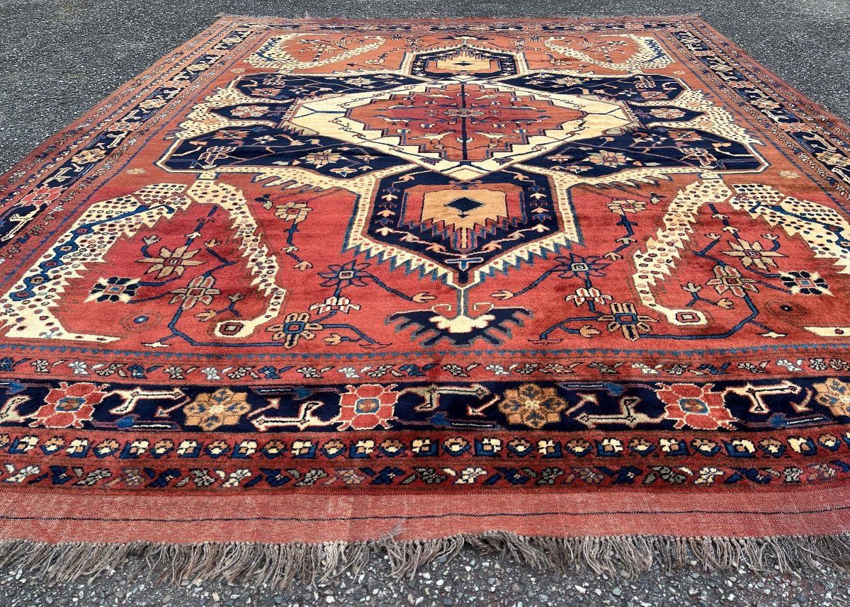 Tapis Afghan Kargai Design Heriz Sérapi-photo-4