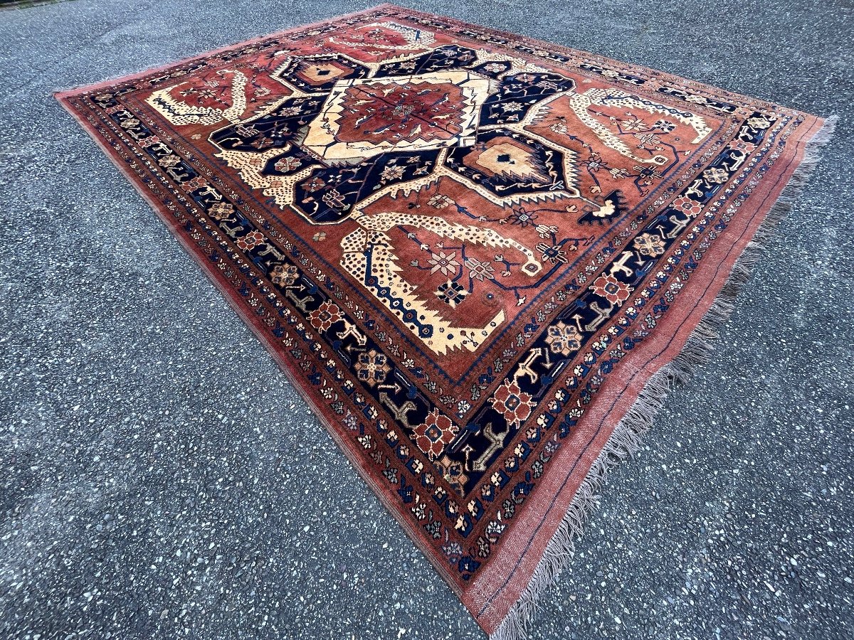 Tapis Afghan Kargai Design Heriz Sérapi-photo-8