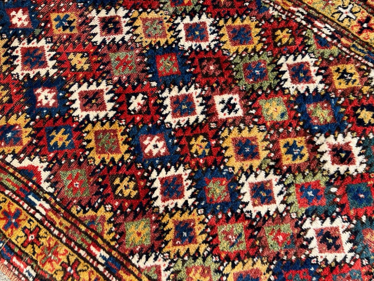 Tapis Ancien Kurde, Multicolore, Vers 1880-photo-4