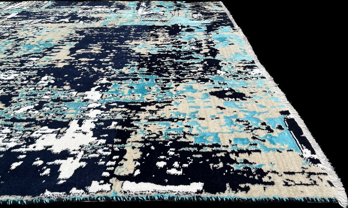 Vintage Carpet, Pakistan In Wool And Silk-photo-1