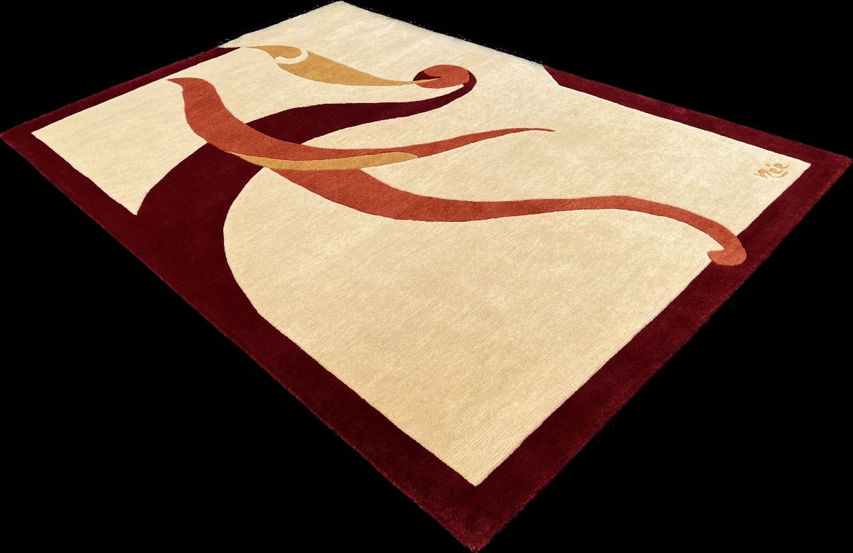 Tapis Art Déco Aubusson par Paulette Née  -photo-3