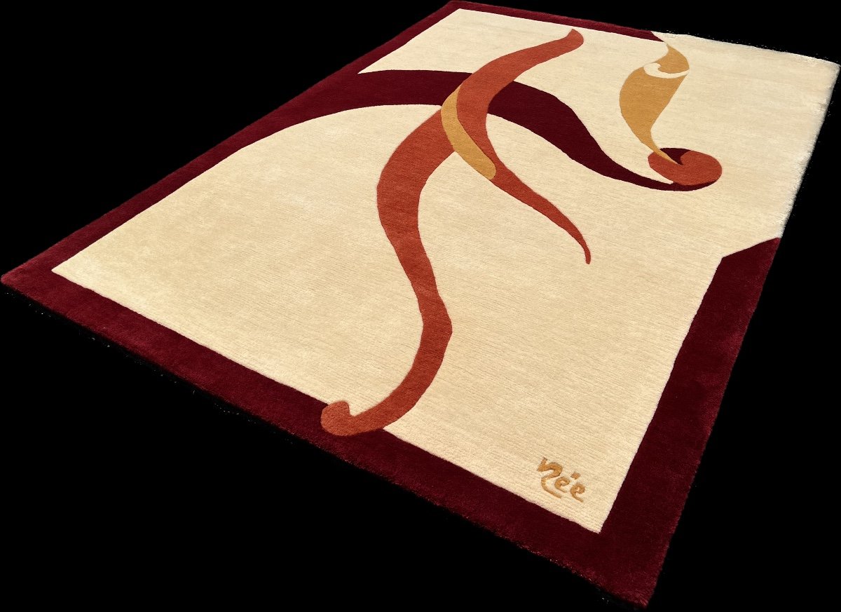 Tapis Art Déco Aubusson par Paulette Née  -photo-4
