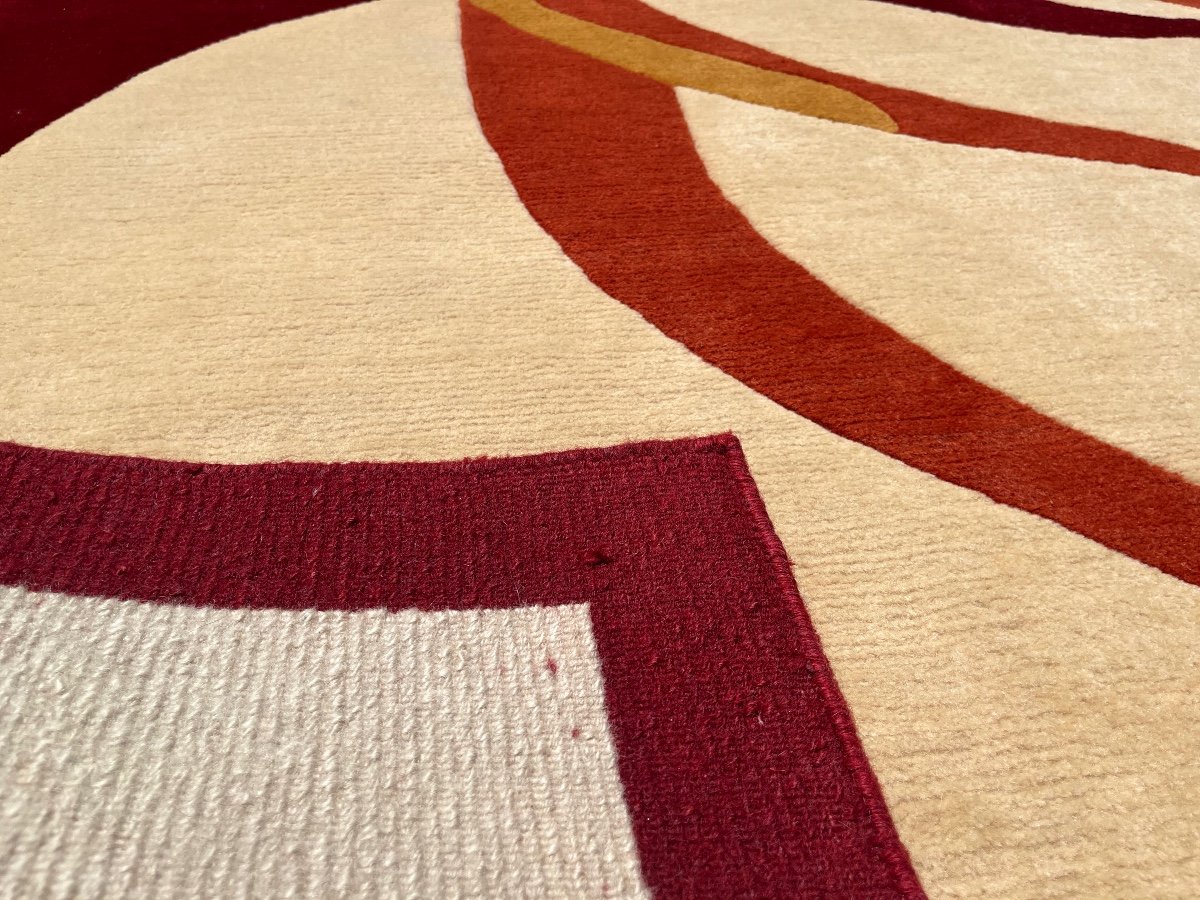 Tapis Art Déco Aubusson par Paulette Née  -photo-7