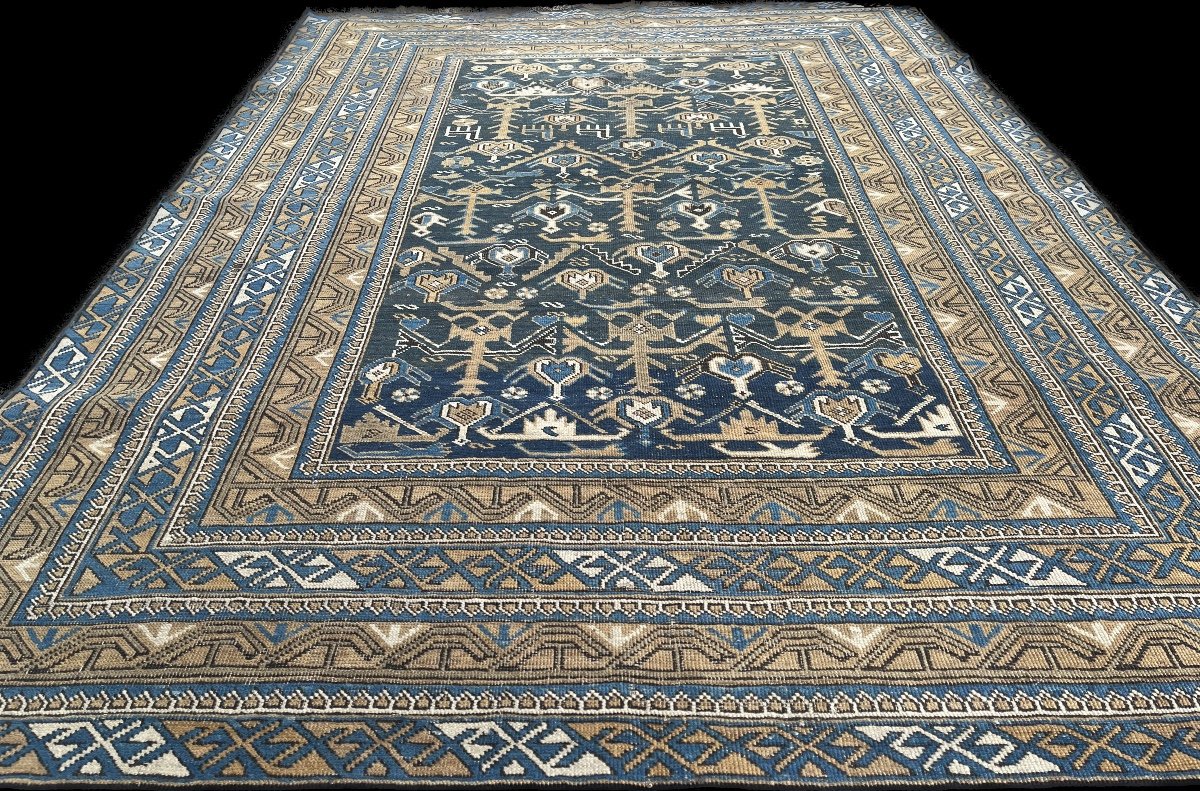 Ancien Tapis du Caucase Chirvan, Konagend-photo-3