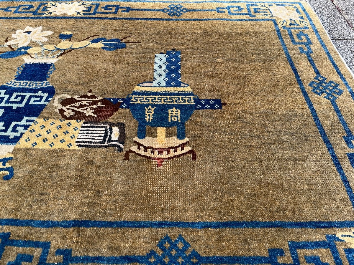 Antique Chinese Rug, Fine Antique-photo-6