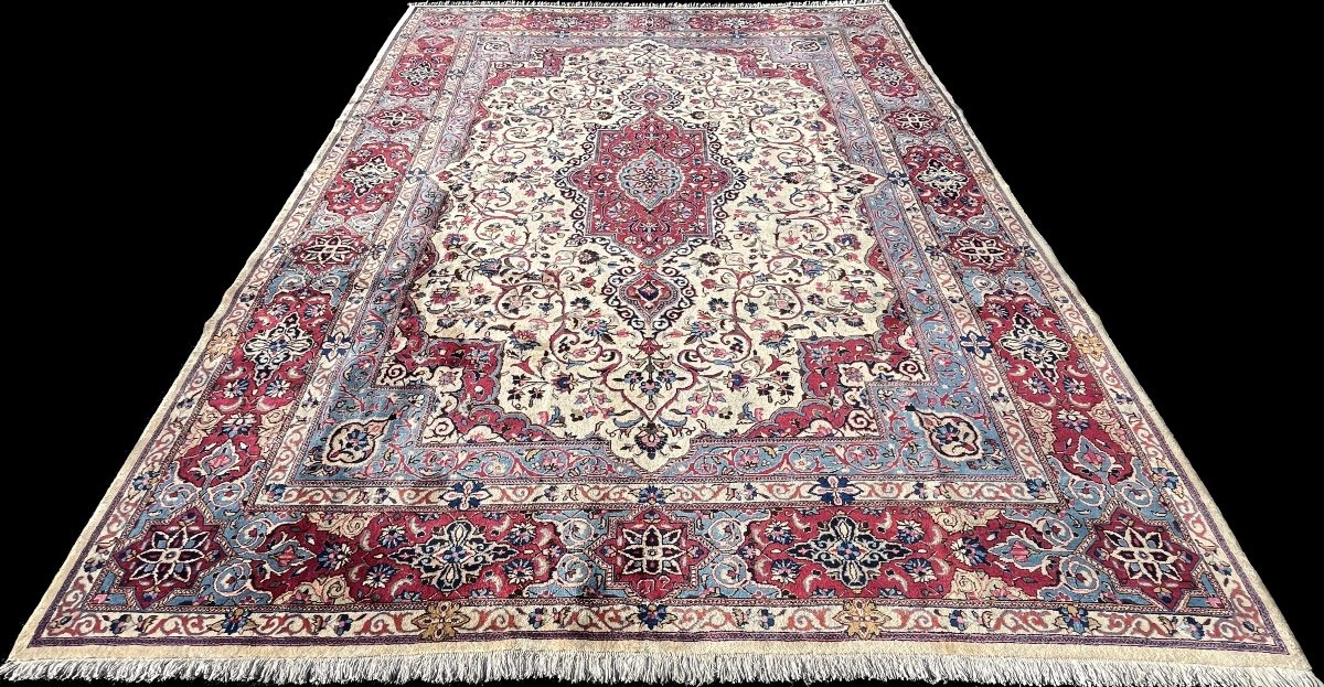 Kashmar Rug Signed: "royal" Circa 1950. 400x300 Cm-photo-2