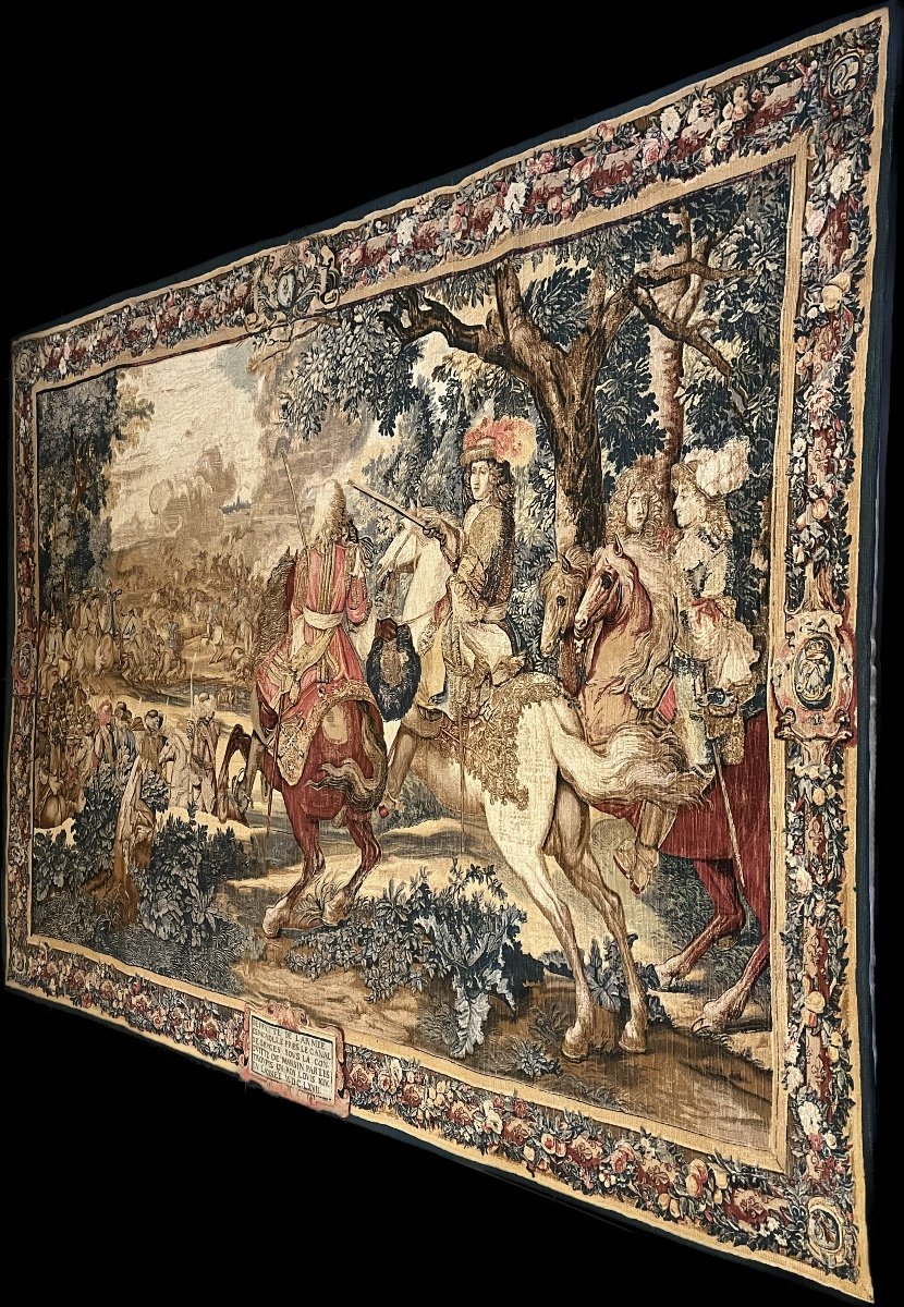 Tapestry Wall Hanging "the History Of The King". 20th Century-photo-2
