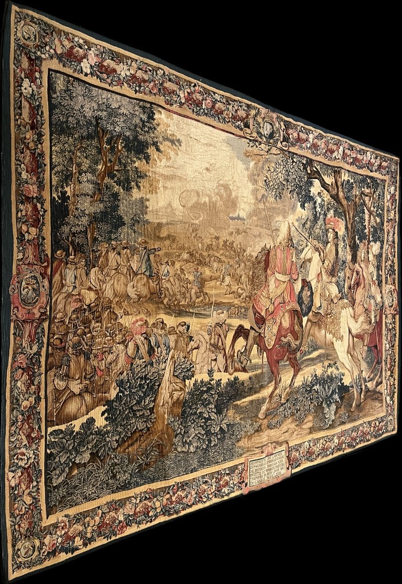 Tapestry Wall Hanging "the History Of The King". 20th Century-photo-3