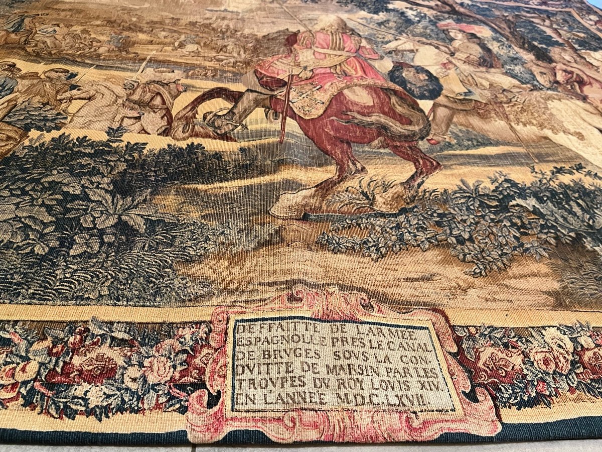 Tapestry Wall Hanging "the History Of The King". 20th Century-photo-4