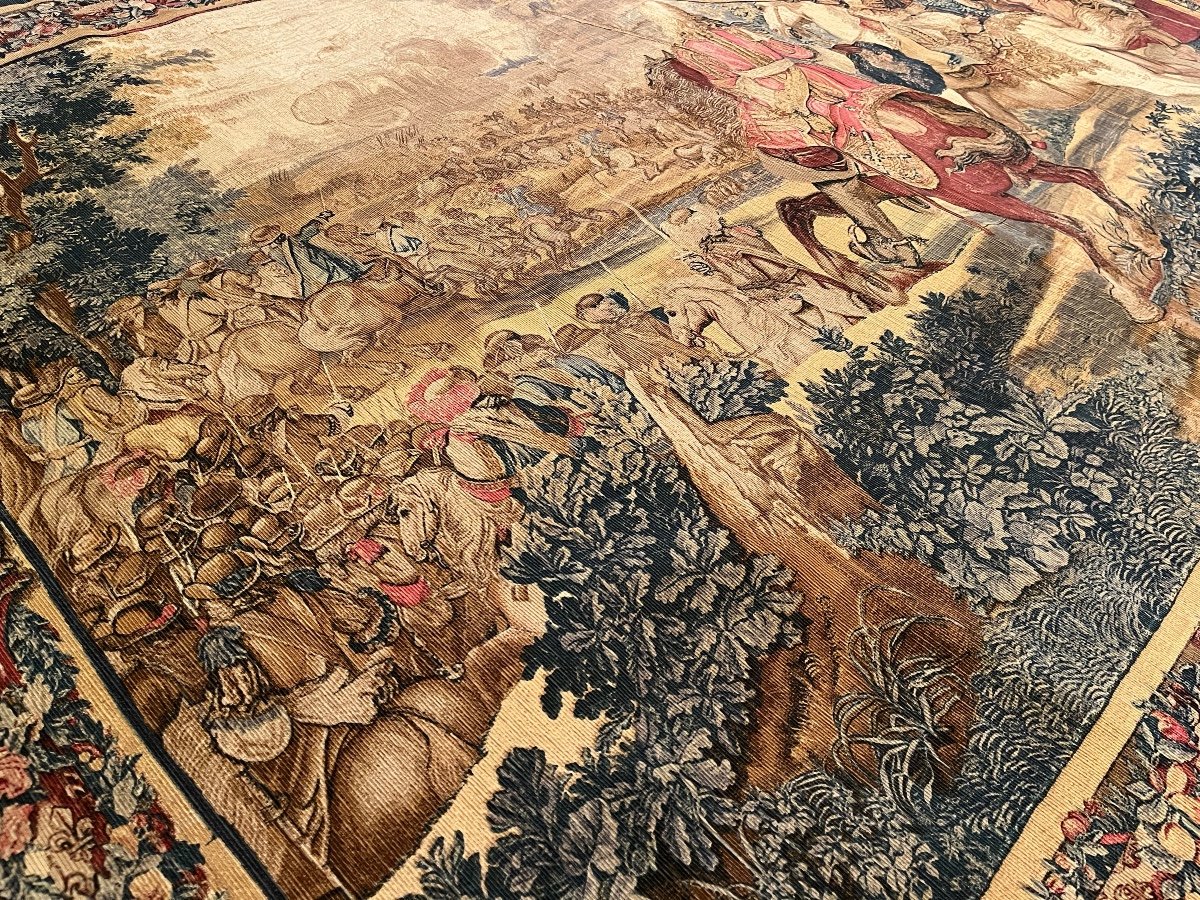 Tapestry Wall Hanging "the History Of The King". 20th Century-photo-1