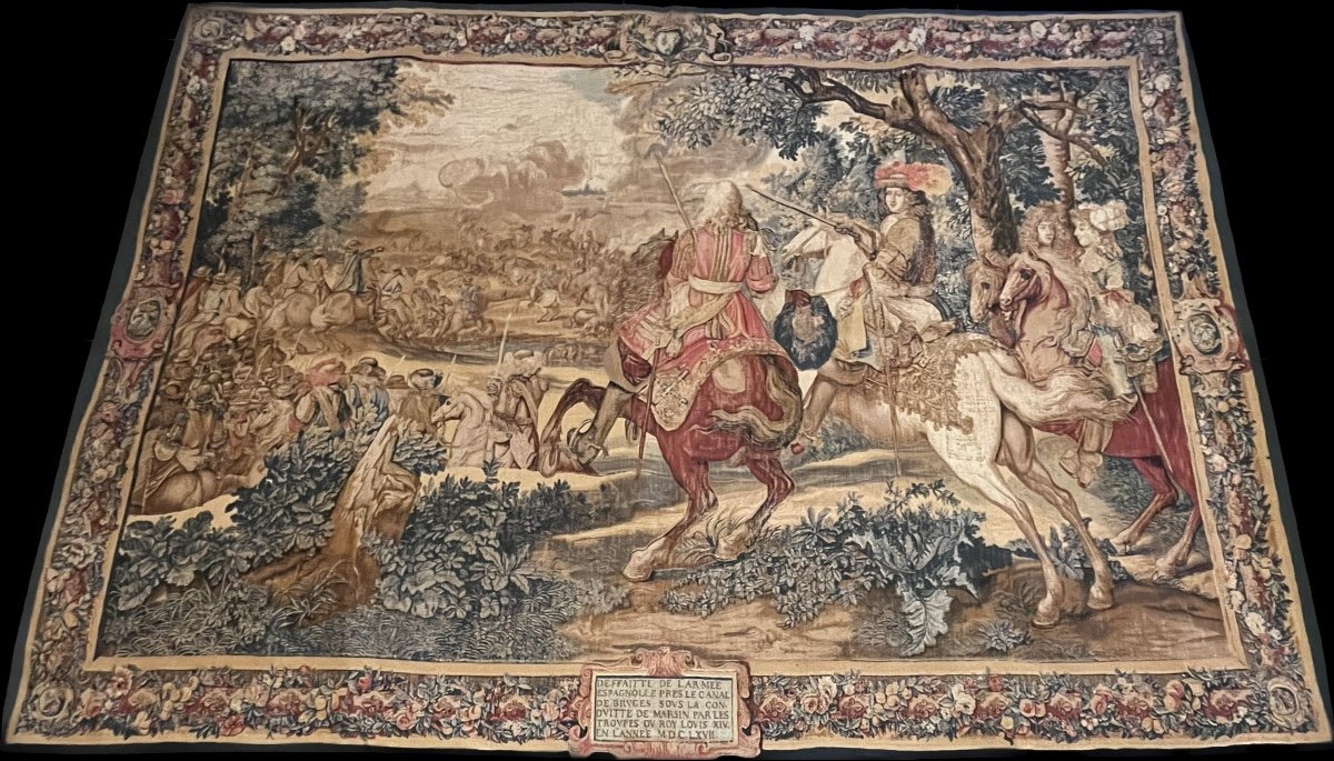 Tapestry Wall Hanging "the History Of The King". 20th Century-photo-3
