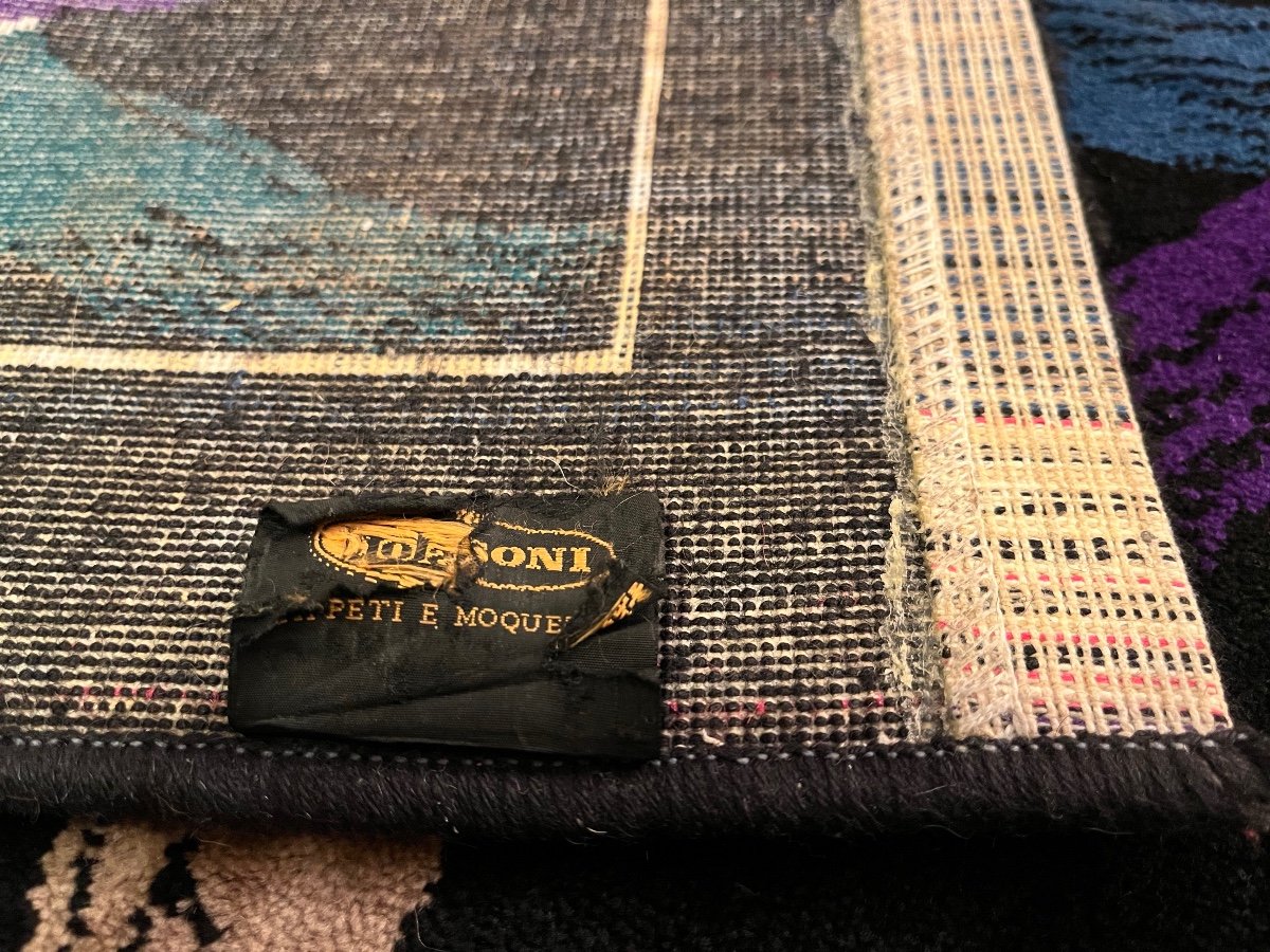 Tapis Ottavio Missoni Maison De Mode Création 1980.-photo-5