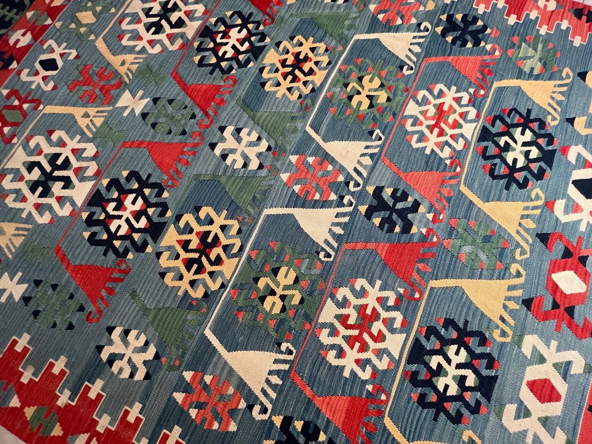 Kilim Gashgaï Fabric Rug -photo-3