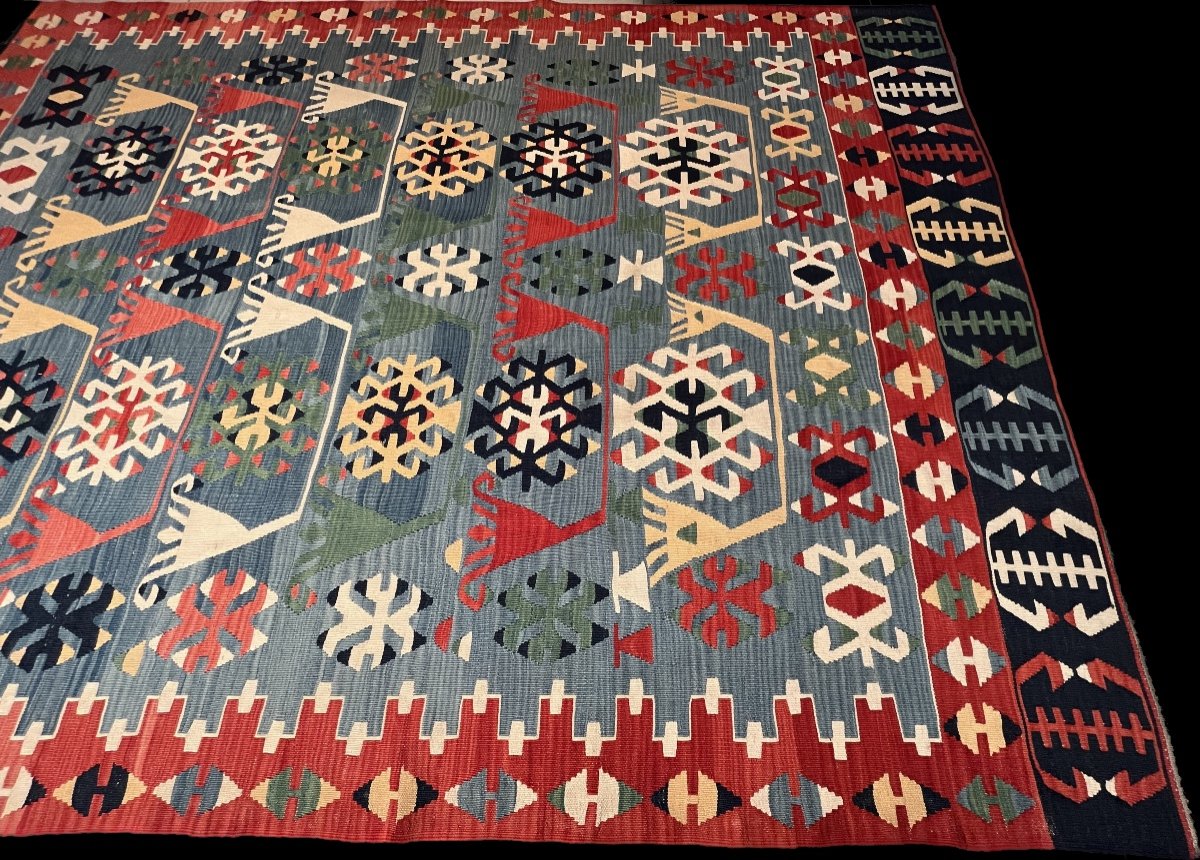 Kilim Gashgaï Fabric Rug -photo-2