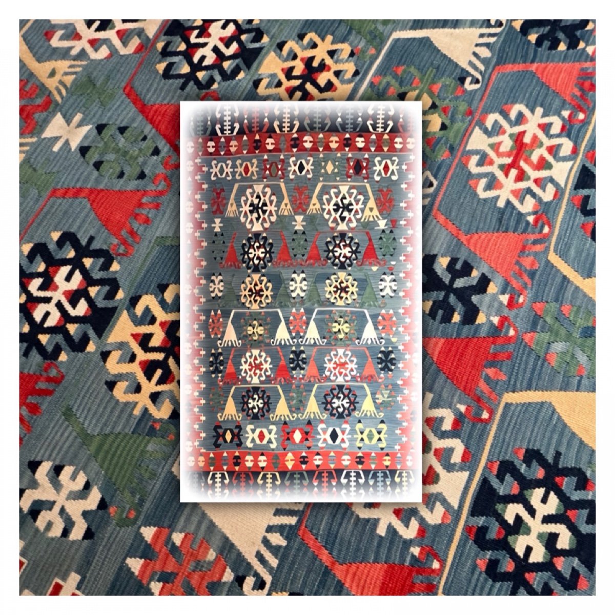 Tapis Tissu Kilim Gashga&iuml; 