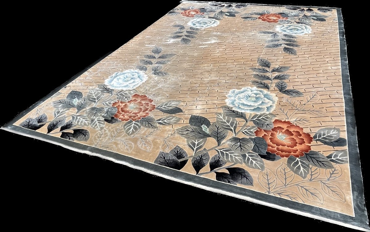 Tapis Art D&eacute;co Shangha&iuml; Soie 350x247 cm -photo-3