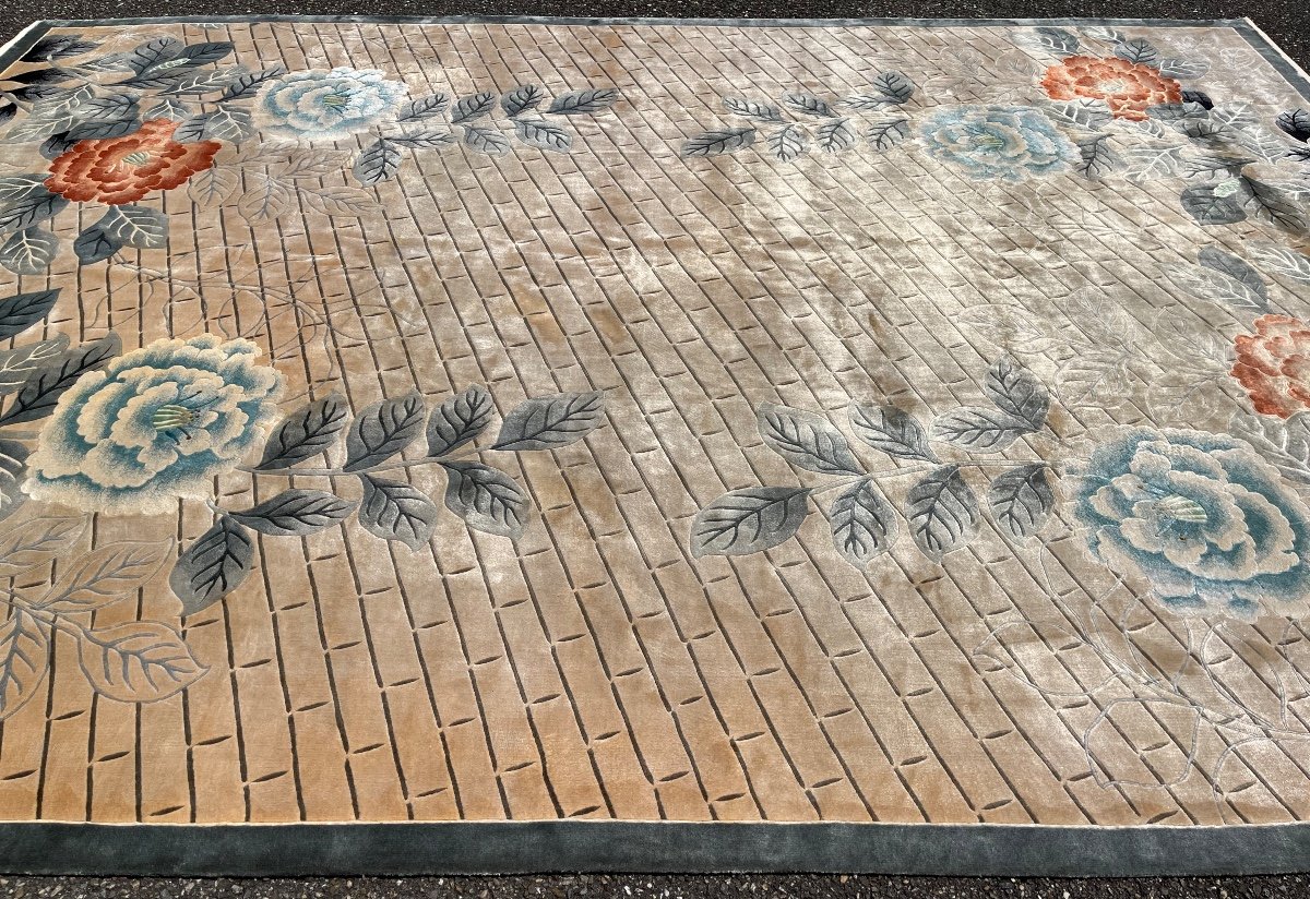 Tapis Art D&eacute;co Shangha&iuml; Soie 350x247 cm -photo-2