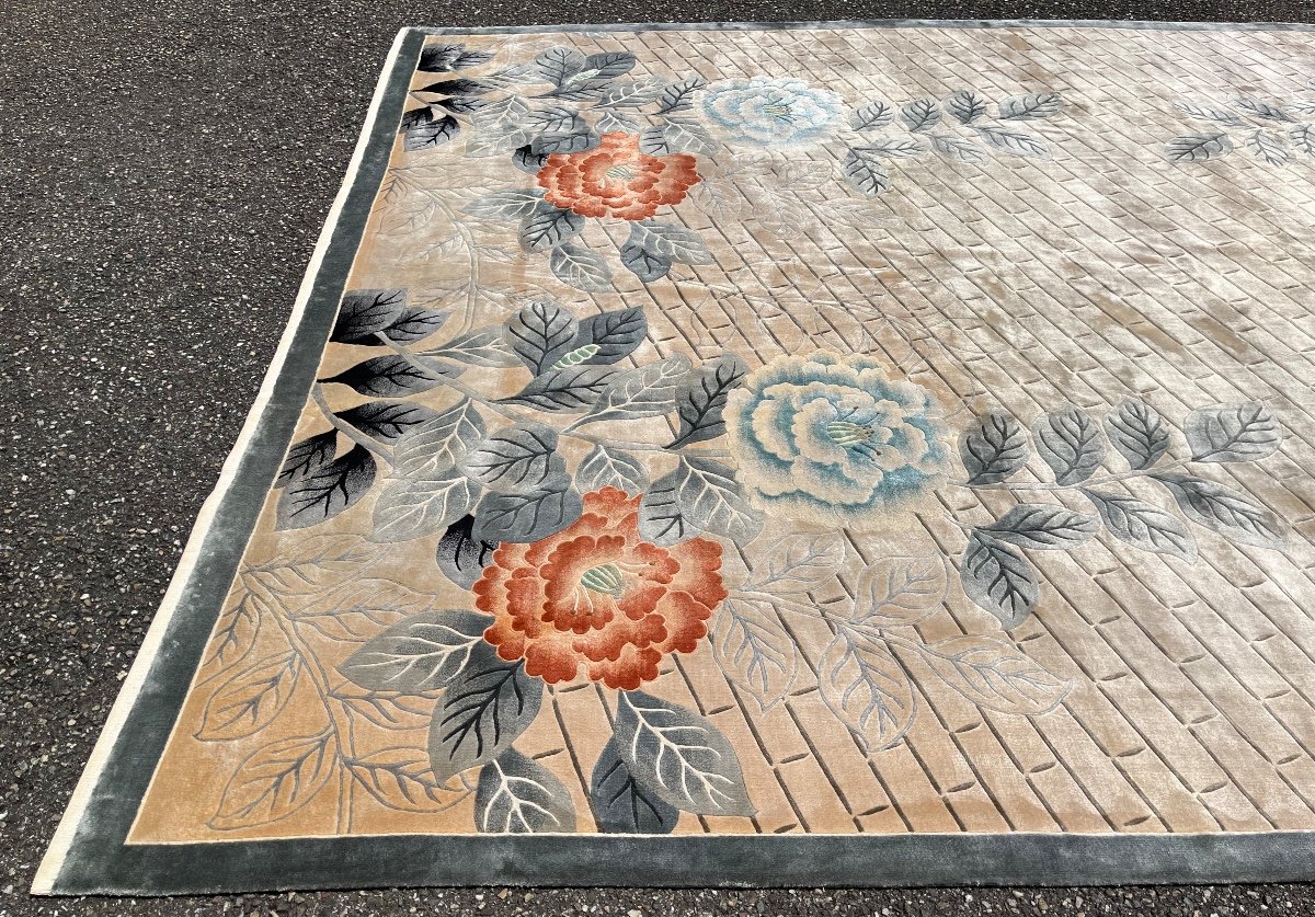 Tapis Art D&eacute;co Shangha&iuml; Soie 350x247 cm -photo-3