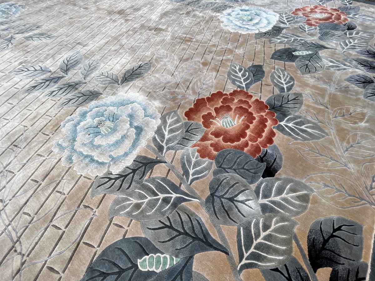 Tapis Art D&eacute;co Shangha&iuml; Soie 350x247 cm -photo-4