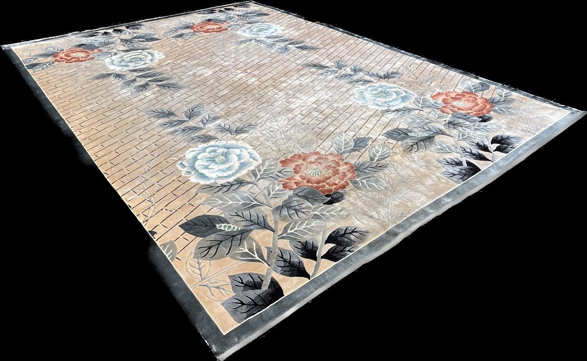 Tapis Art D&eacute;co Shangha&iuml; Soie 350x247 cm -photo-6