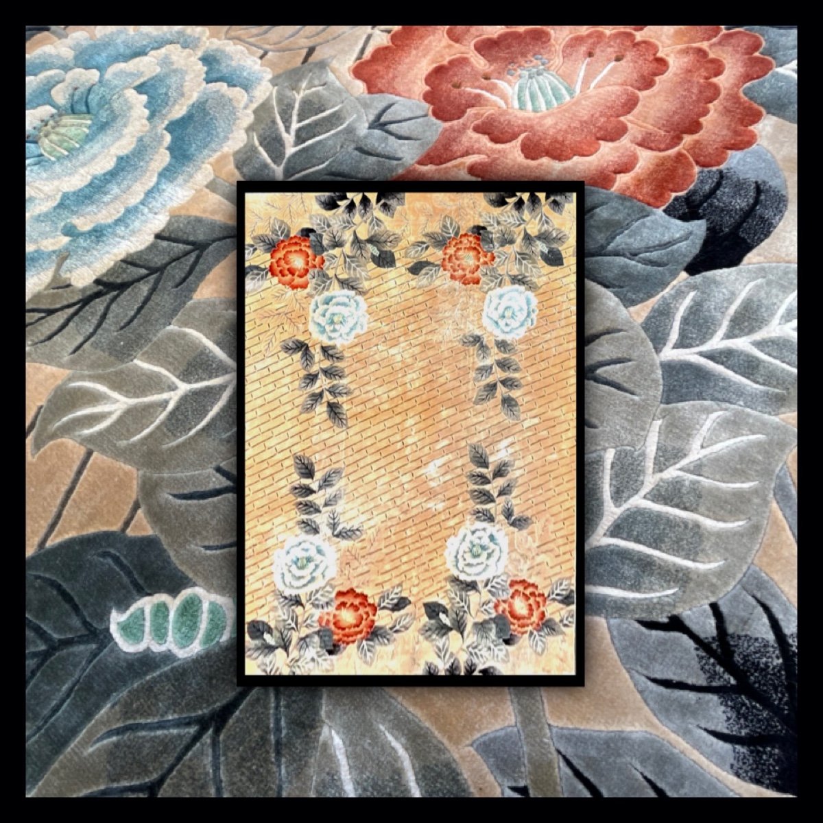 Tapis Art D&eacute;co Shangha&iuml; Soie 350x247 cm 