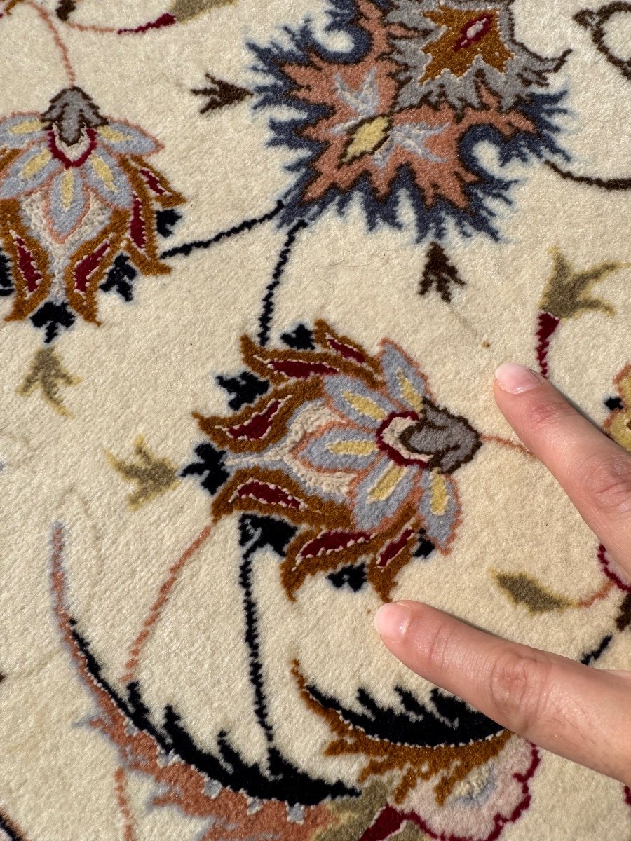 Persian Rug In Wool With Silk Inlay 300x200 Cm-photo-6
