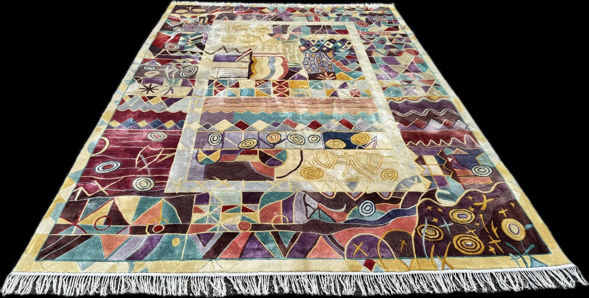 Tapis Art Déco Shanghaï Soie 300x200 cm-photo-7