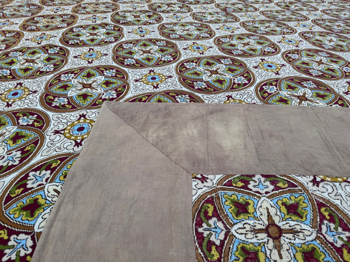 Large Aubusson Rug With Small Point 465 X 455 Cm-photo-7