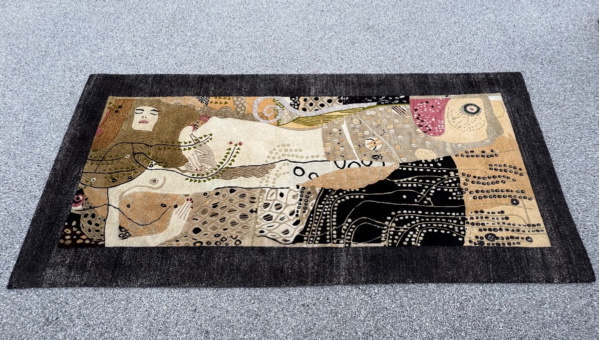 Water Serpent Rug After Gustav Klimt-photo-1