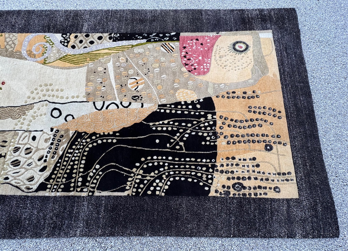 Water Serpent Rug After Gustav Klimt-photo-4