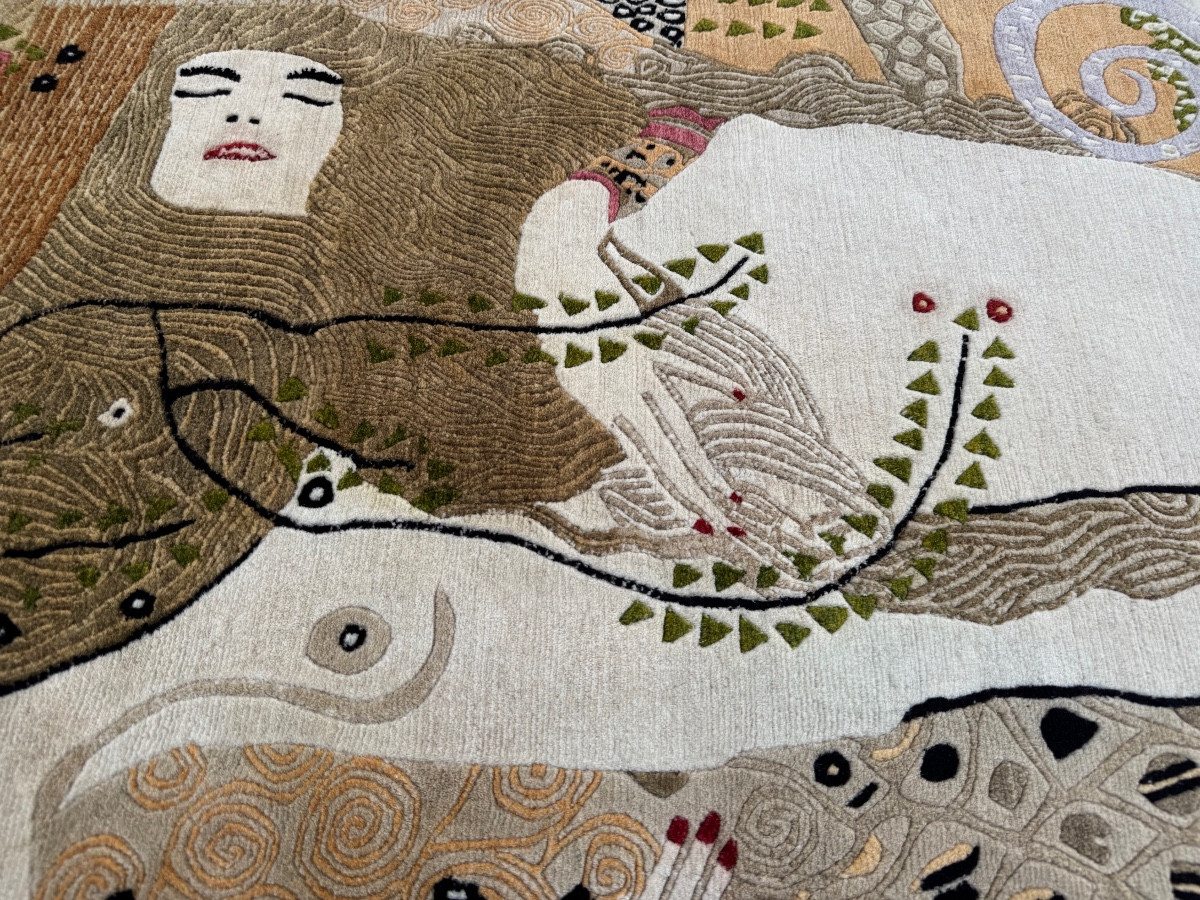 Water Serpent Rug After Gustav Klimt-photo-6