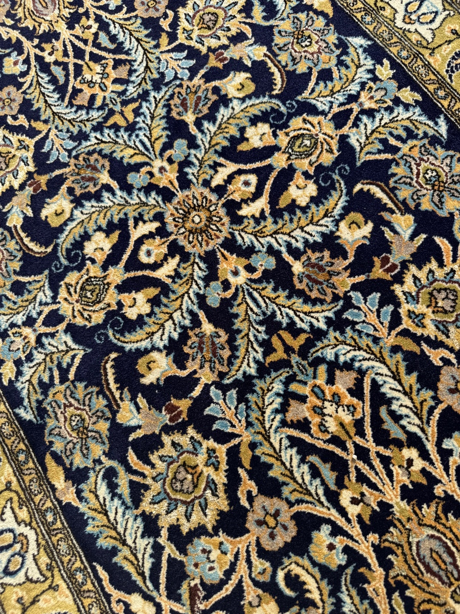 Tapis Persan Goum, Vers 1960. 160x103 cm-photo-3