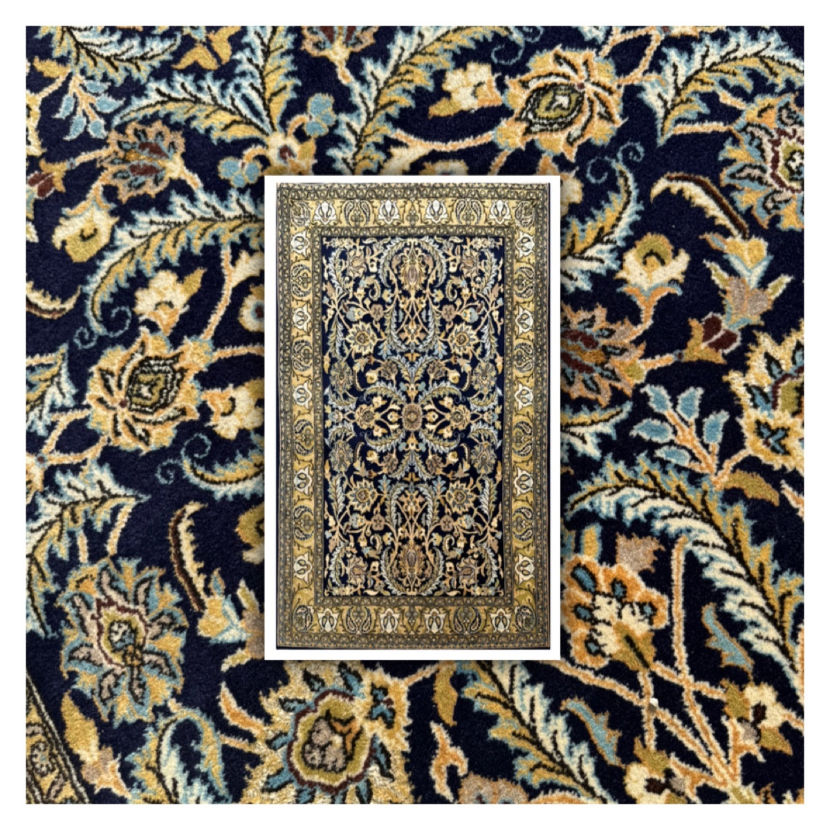 Tapis Persan Goum, Vers 1960. 160x103 cm