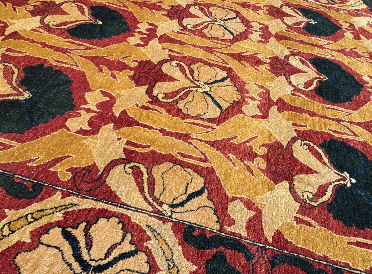 Tapis Floral Indien d'après William Morris -photo-3