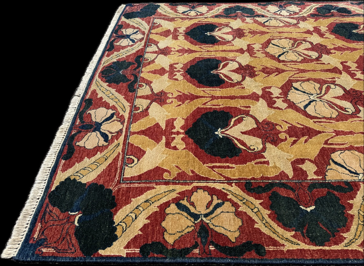 Tapis Floral Indien d'après William Morris -photo-6
