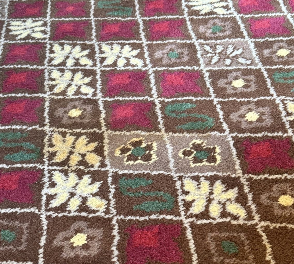 Important tapis Maison LELEU / Art Déco Vers 1950. -photo-2