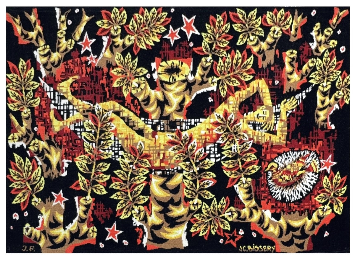 Jean Claude Bissery Tapestry Circa 1960 - Escape-photo-2