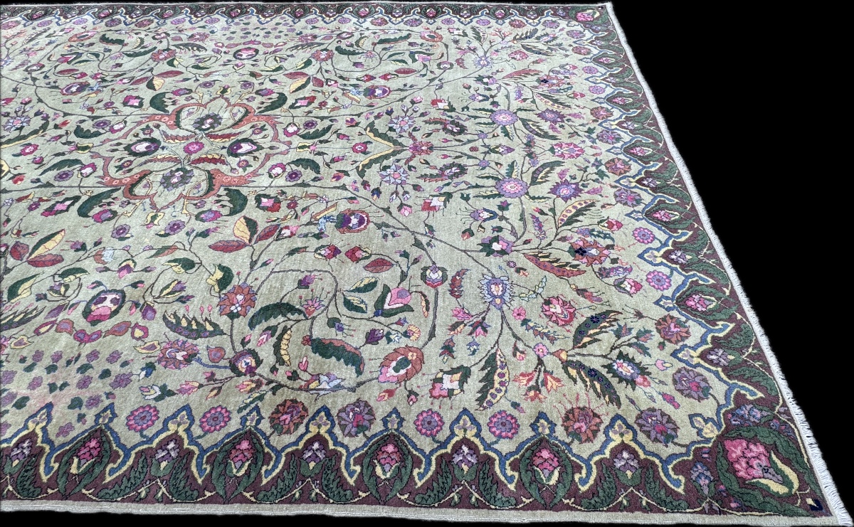 Kirman Pistachio Persian Rug 298x208 Cm -photo-3
