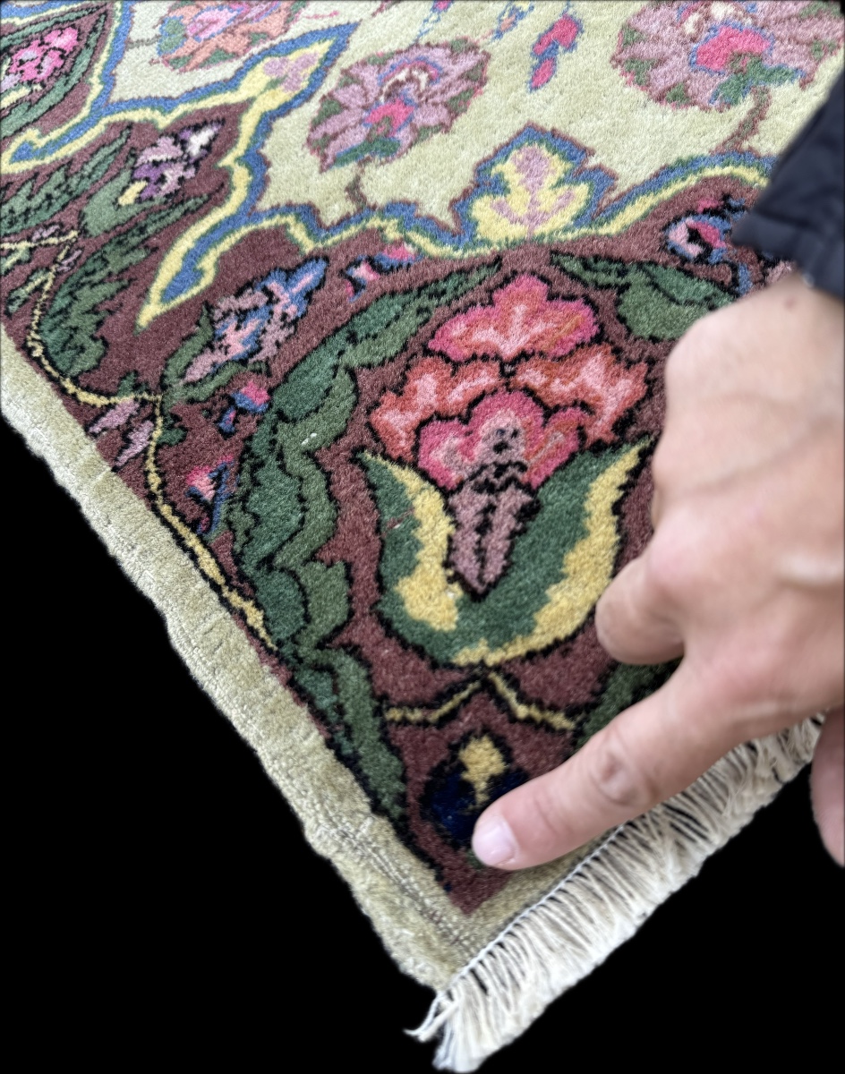 Kirman Pistachio Persian Rug 298x208 Cm -photo-7