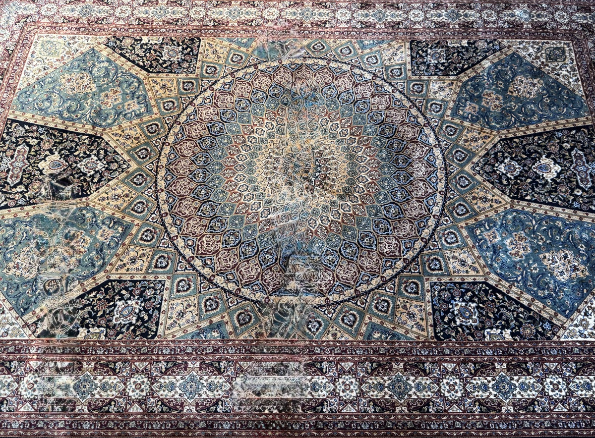 Tapis en Soie Mécanique Persan Ghom  180x120 cm -photo-3