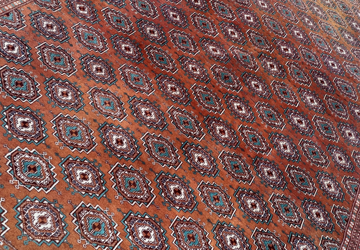 Turkmen/afghan Bokhara Rug 350x270 Cm-photo-4