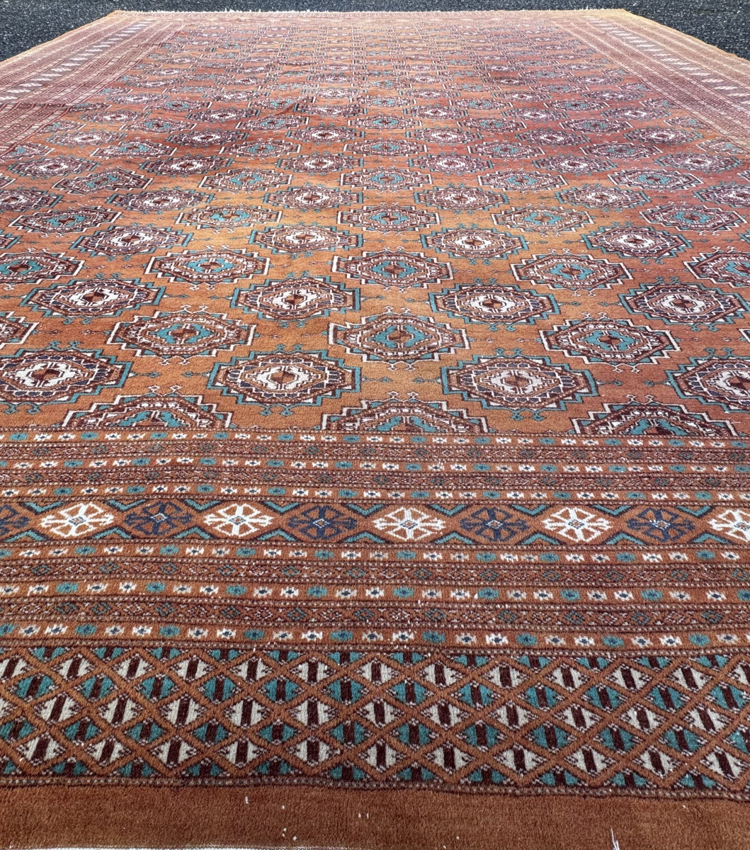 Turkmen/afghan Bokhara Rug 350x270 Cm-photo-1