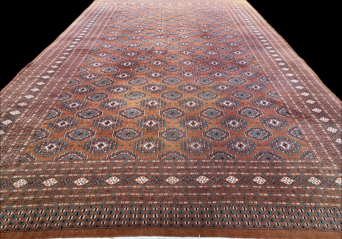 Turkmen/afghan Bokhara Rug 350x270 Cm-photo-4