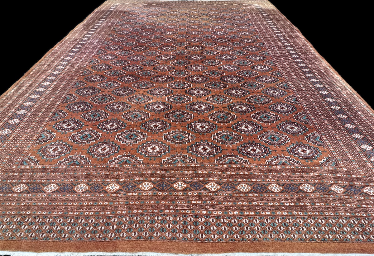 Turkmen/afghan Bokhara Rug 350x270 Cm-photo-5