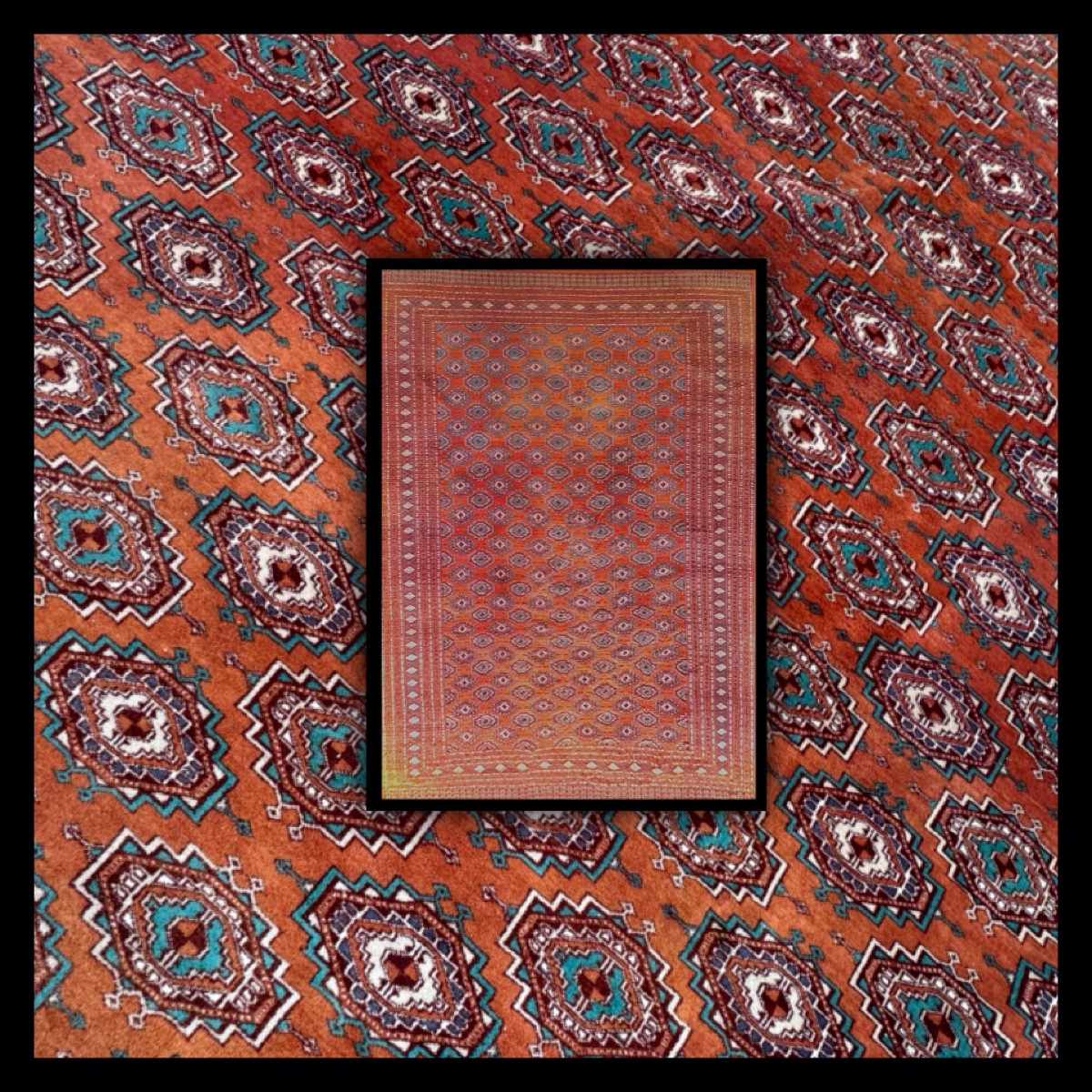 Turkmen/afghan Bokhara Rug 350x270 Cm