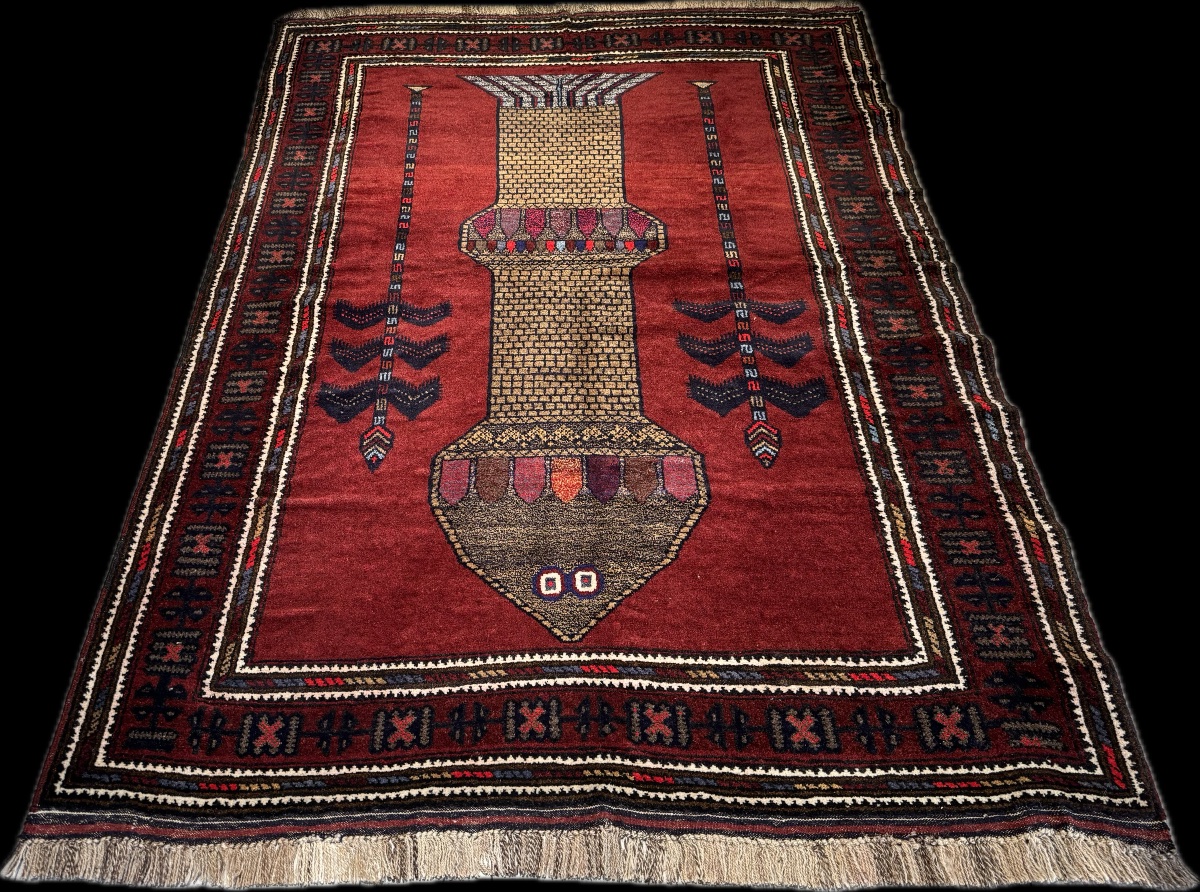  Afghan Balouch Rug 185x130 Cm -photo-3