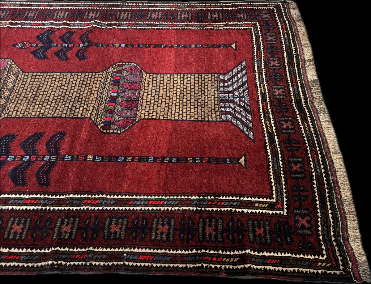  Afghan Balouch Rug 185x130 Cm -photo-1