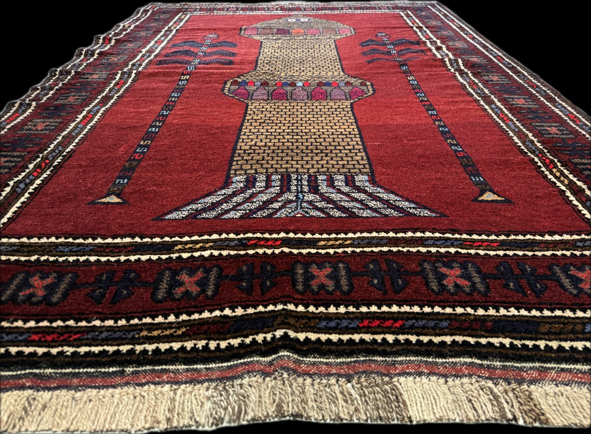  Afghan Balouch Rug 185x130 Cm -photo-4